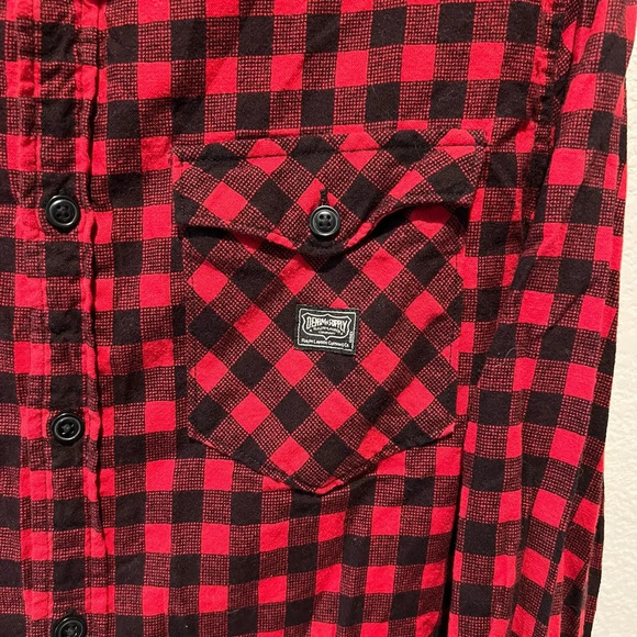Denim & Supply Ralph Lauren men’s flannel cotton button down shirt size medium - Picture 2 of 7